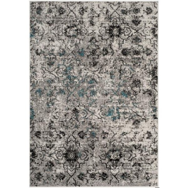 Safavieh Adirondack Power Loomed Medium Rectangular Area Rug, Grey and Black - 6 x 9 ft. ADR135C-6 - main